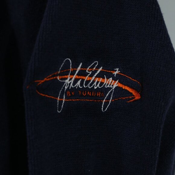 Vintage John Elway Denver Broncos Long Sleeve Polo Shirt by Tundra Sport L - Picture 3 of 9